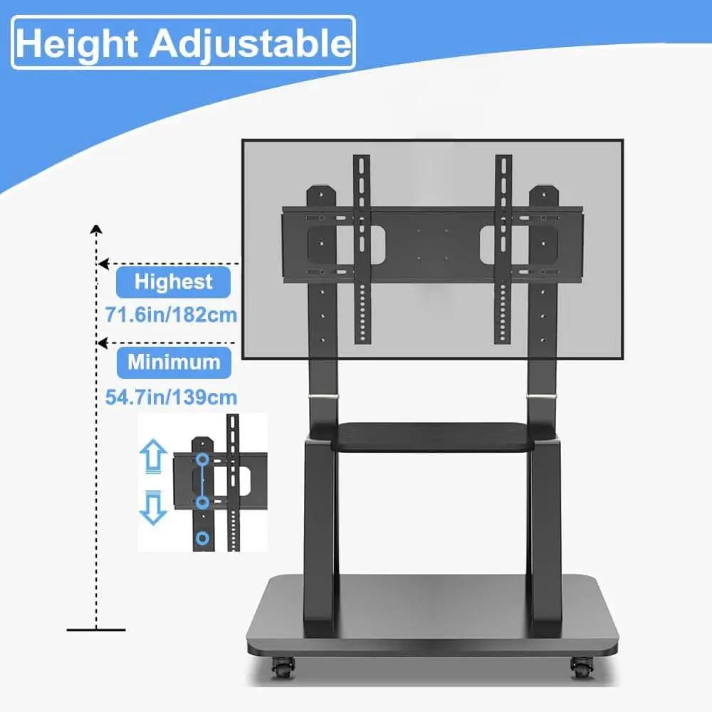 Mobile Tv Cart On Wheels For 42 To 100 Inch Screens from PriceLows™