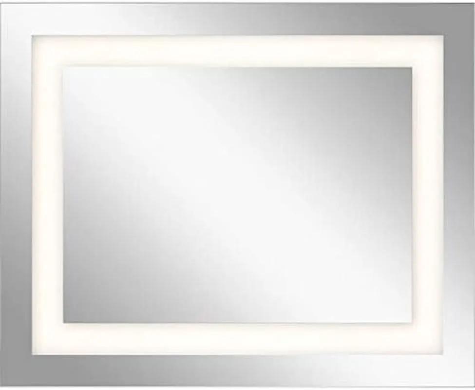 LED Backlit Mirror Chrome 30x24 Inch Vanity Mirror from PriceLows™
