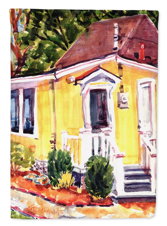 Yellow Cottage at the Beach Garden Flag Mailbox Decorative Yard Banner Outside Patio Artwork for Flower Beds, Garden Size, Multicolor from PriceLows™