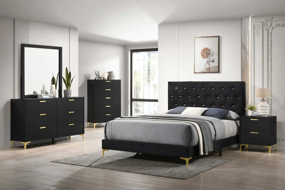 Kendall 5-piece Queen Bedroom Set | 5-Piece Set | Bedroom Furniture | Black