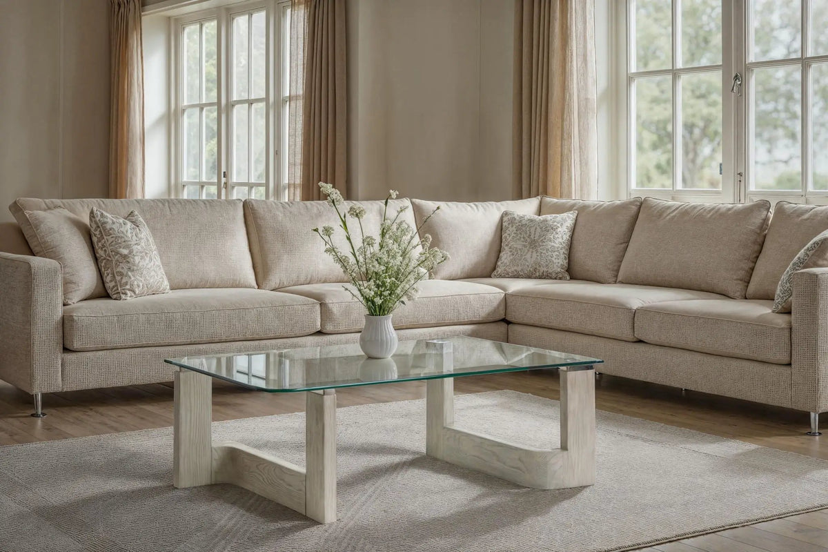 Bartlett Rectangular End Table | Smokey Pine Finish | Modern Contemporary Style | 26 Inch Width