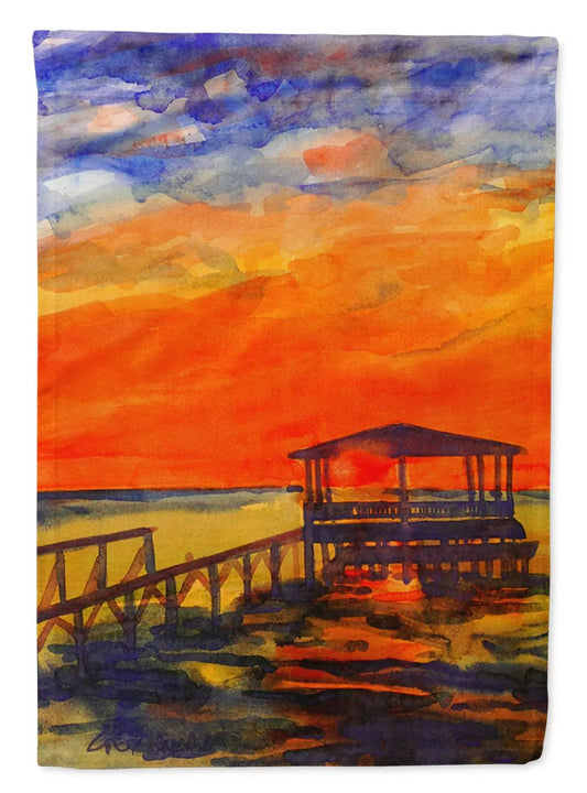 Sunset at the Dock Garden Flag Mailbox Decorative Yard Banner Outside Patio Artwork for Flower Beds, Garden Size, Multicolor from PriceLows™