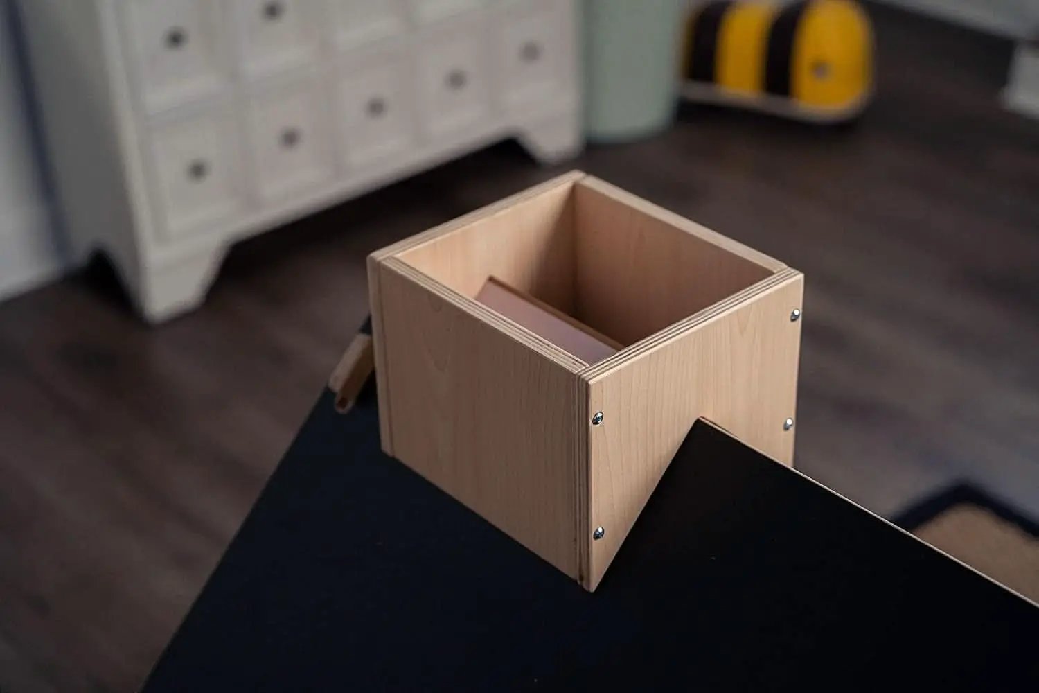 Indoor Montessori Wooden Playhouse With Chalkboard from PriceLows™