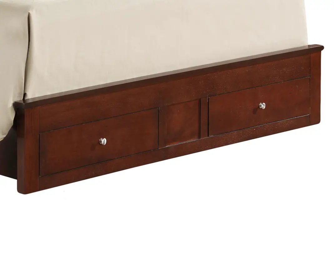 Modern Storage Bed | Ample Bedroom Storage | Wood And Manufactured Wood | 81 Inch Length