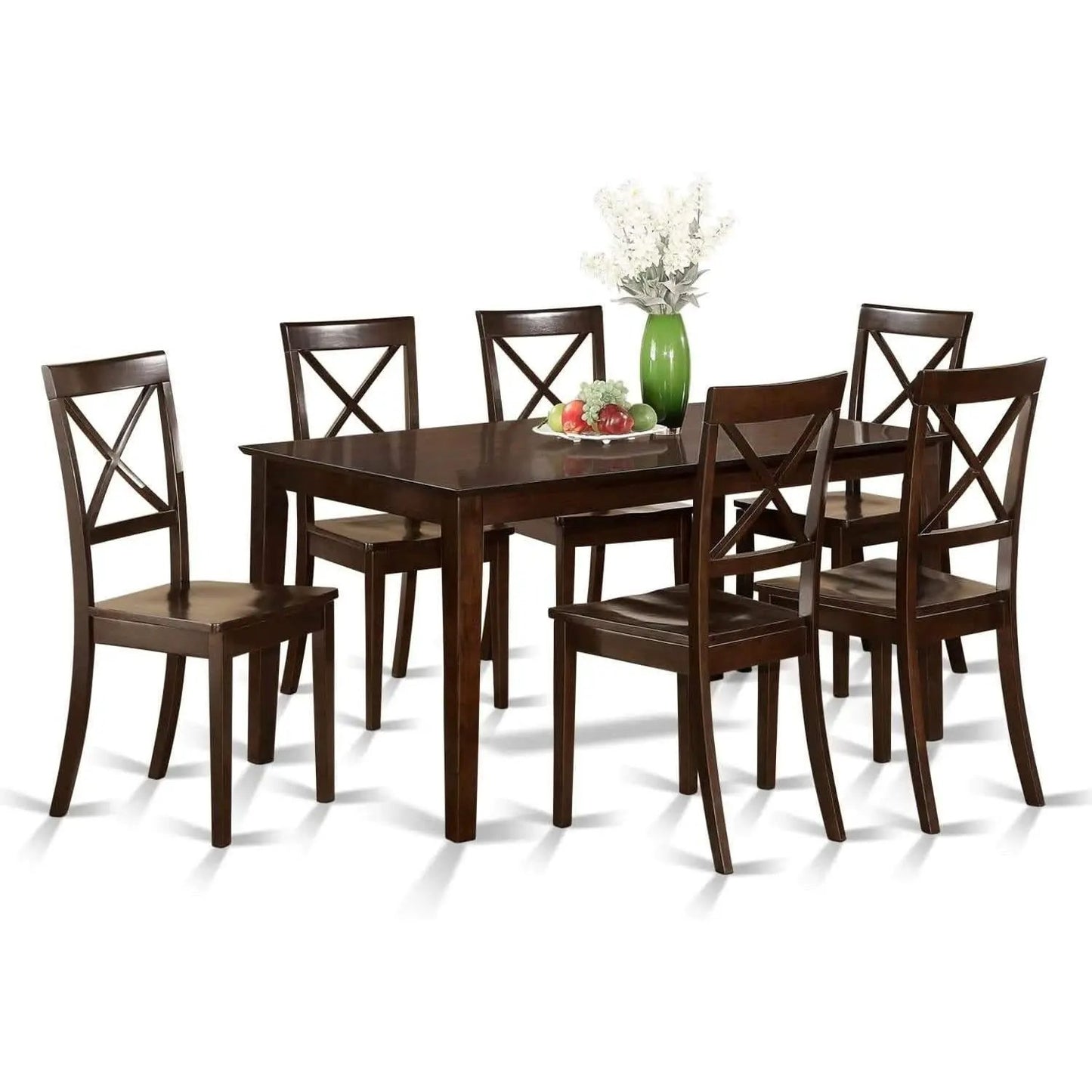 7 Piece Dining Table Set With 6 Chairs Modern Style from PriceLows™