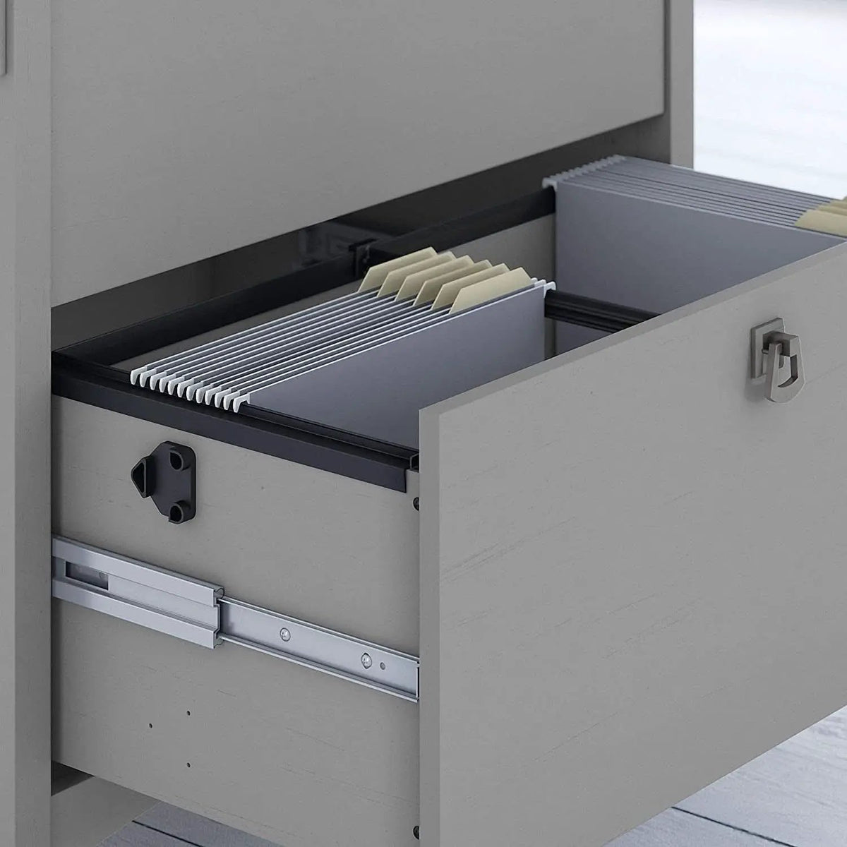 60W L Shaped Desk With Hutch And File Cabinet Home Office from PriceLows™