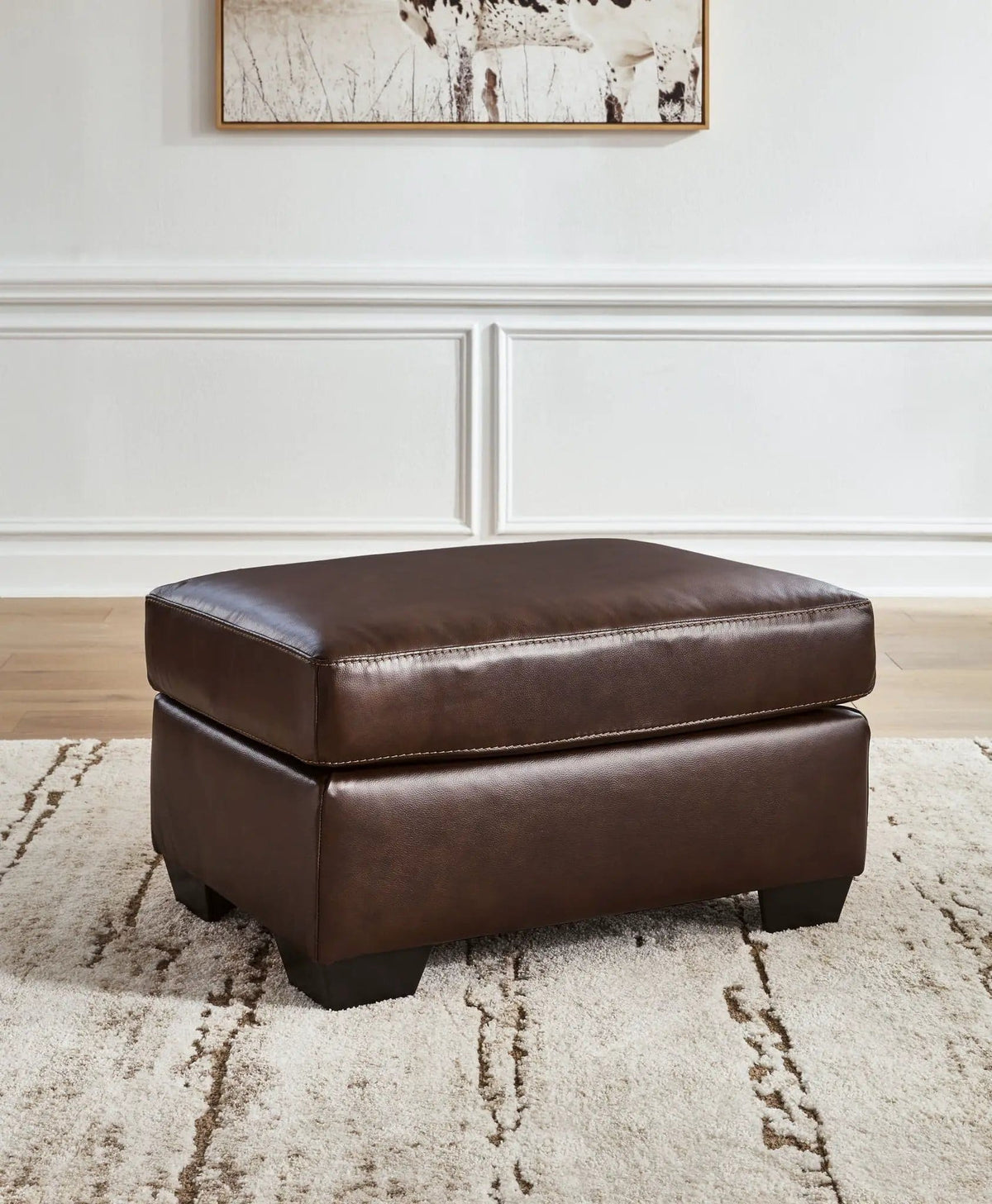 Santorine Ottoman | 2 Pieces | Faux Leather | Living Room