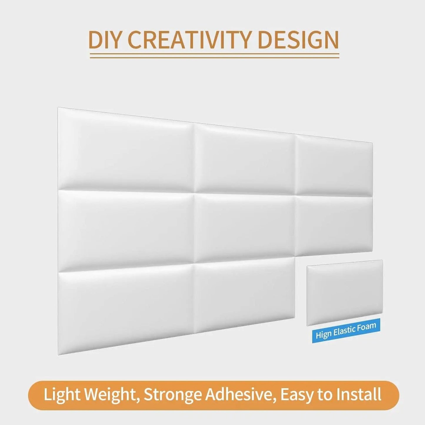 Self-Adhesive 3D Upholstered Wall Panels for Bedrooms from PriceLows™