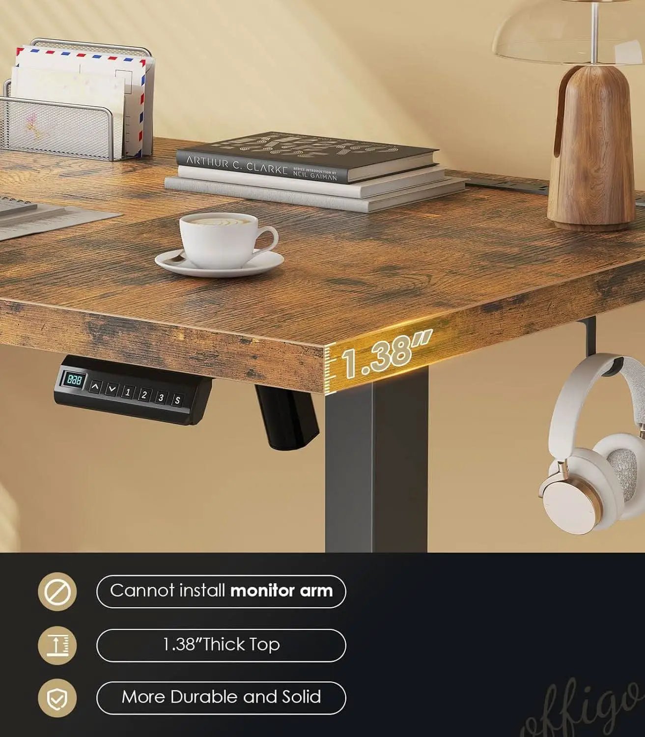 Electric Standing Desk 71 Inch Height Adjustability from PriceLows™