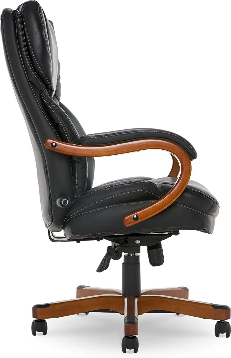 Big And Tall Executive Office Chair With Wood Accents from PriceLows™