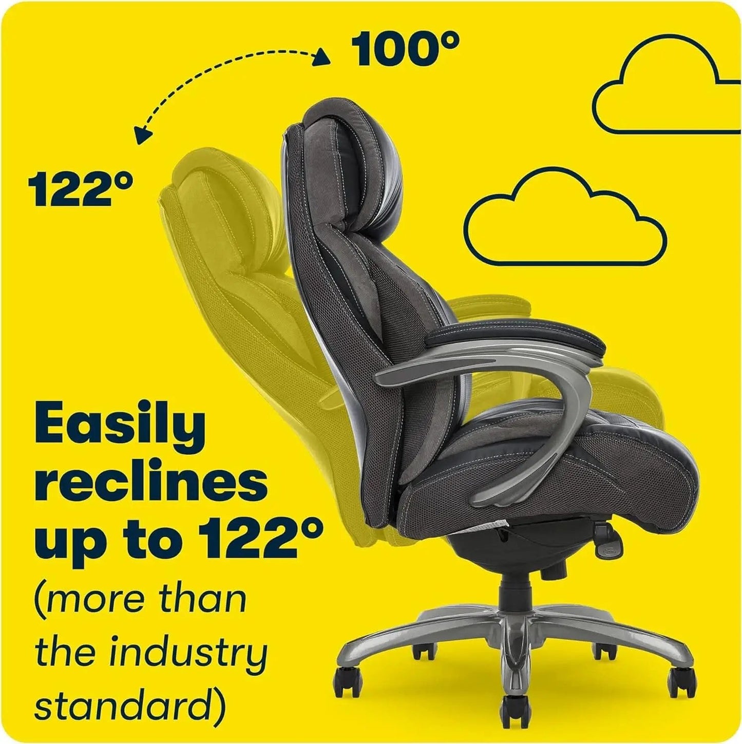 Executive Office Chair Big And Tall Air Technology from PriceLows™