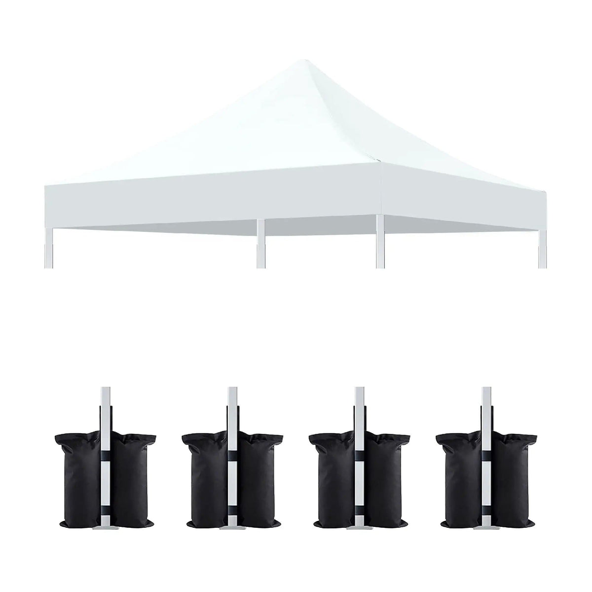 Canopy Replacement Top With 4 Pack W8 Bags, Pop Up Tent Cover Only, Frame Not | Umbrella & Canopy | Fabric | Home
