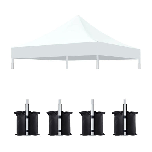 Canopy Replacement Top With 4 Pack W8 Bags, Pop Up Tent Cover Only, Frame Not | Umbrella & Canopy | Fabric | Home