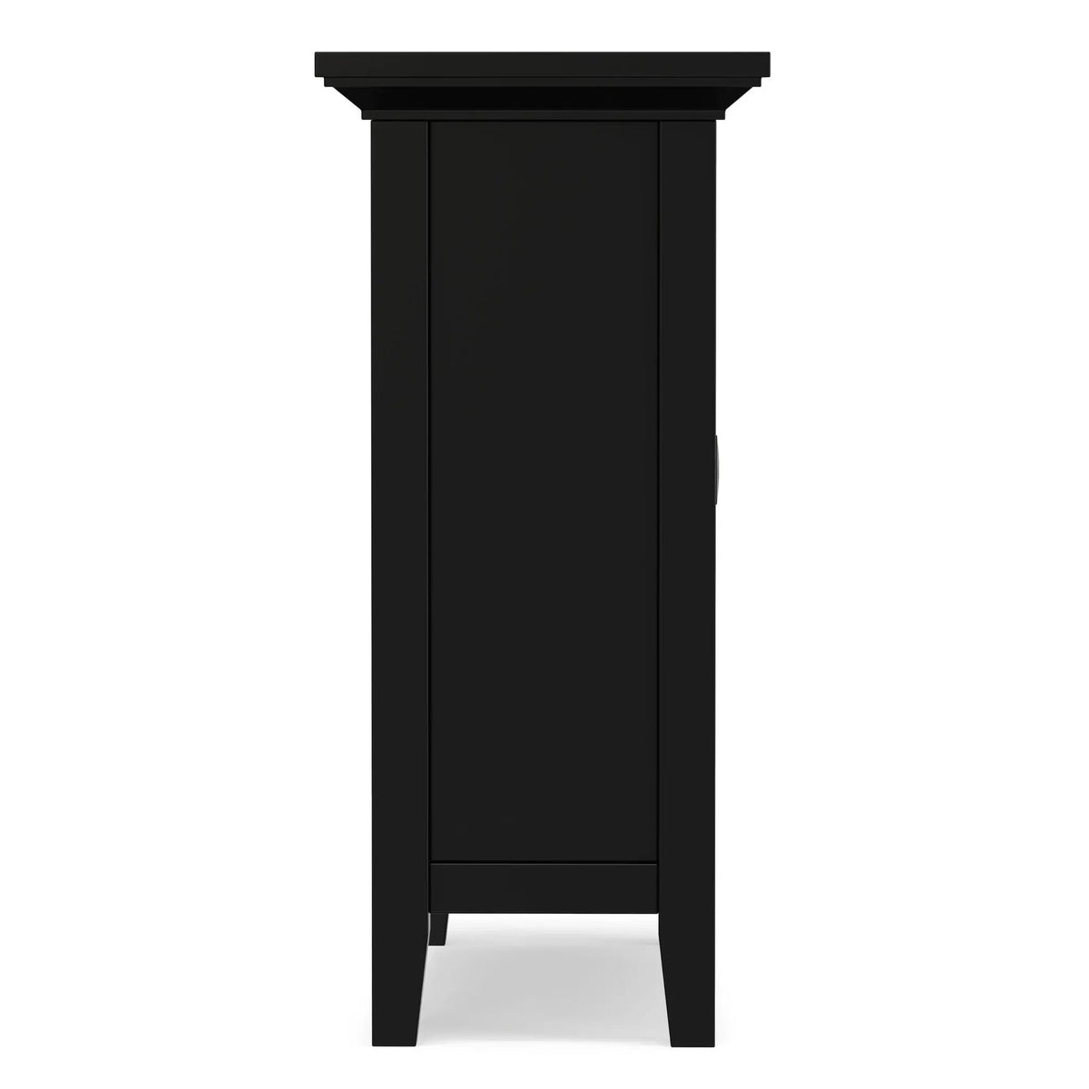 Redmond Low Storage Cabinet | Handcrafted Solid Wood | Tapered Legs | Two Adjustable Shelves