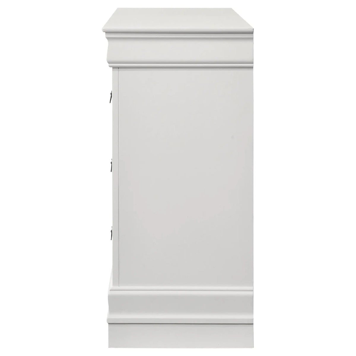 Louis Philippe 6-drawer Dresser | 58.25 x 15.75 x 33.5 in | 6-Drawer | White