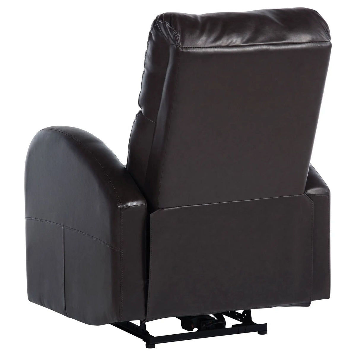 Meglia Power Recliner Chair | Button-Operated Reclining | Rounded Arms | Contemporary Neutral Design