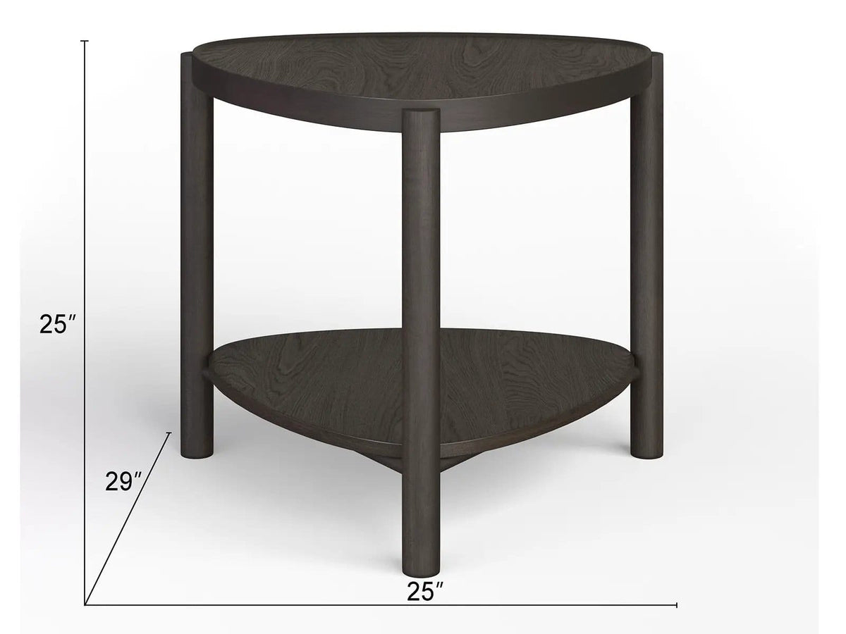 Hadleigh Shaped Accent End Table | 2 Pieces | Wood | Living Room
