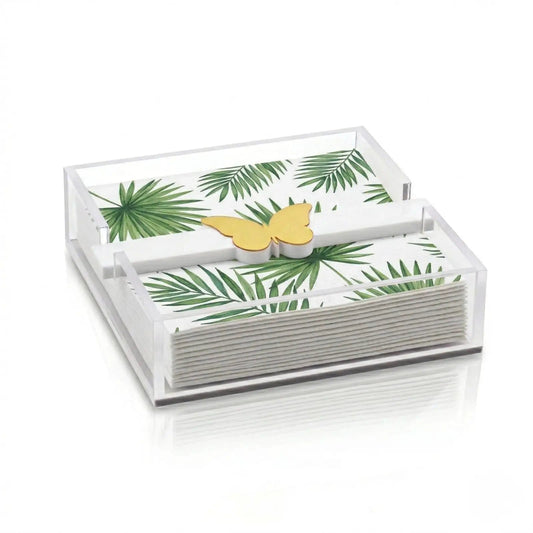 Butterfly Napkin Holder, Single Piece, Clear White Acrylic | Acrylic | Home Decor | Gift Ready