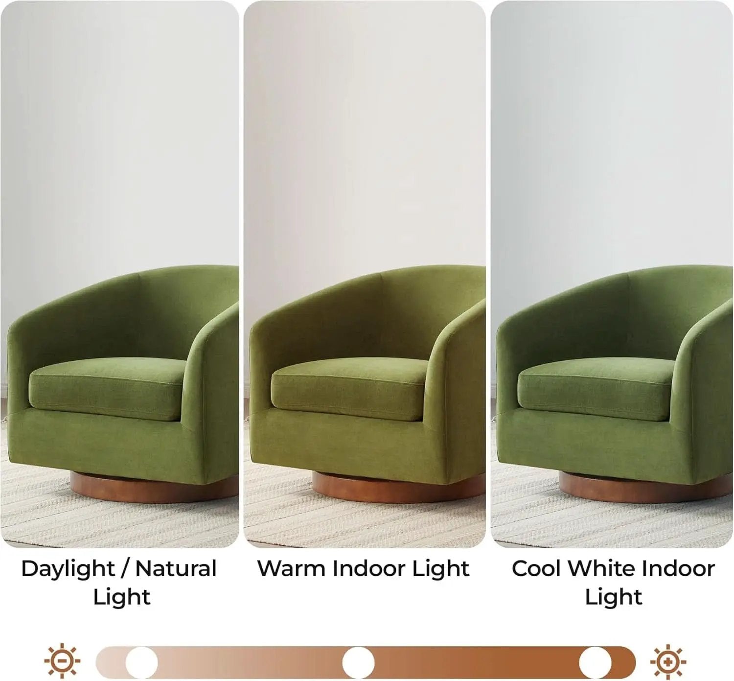 Forest Green Velvet Swivel Accent Chair Collection from PriceLows™
