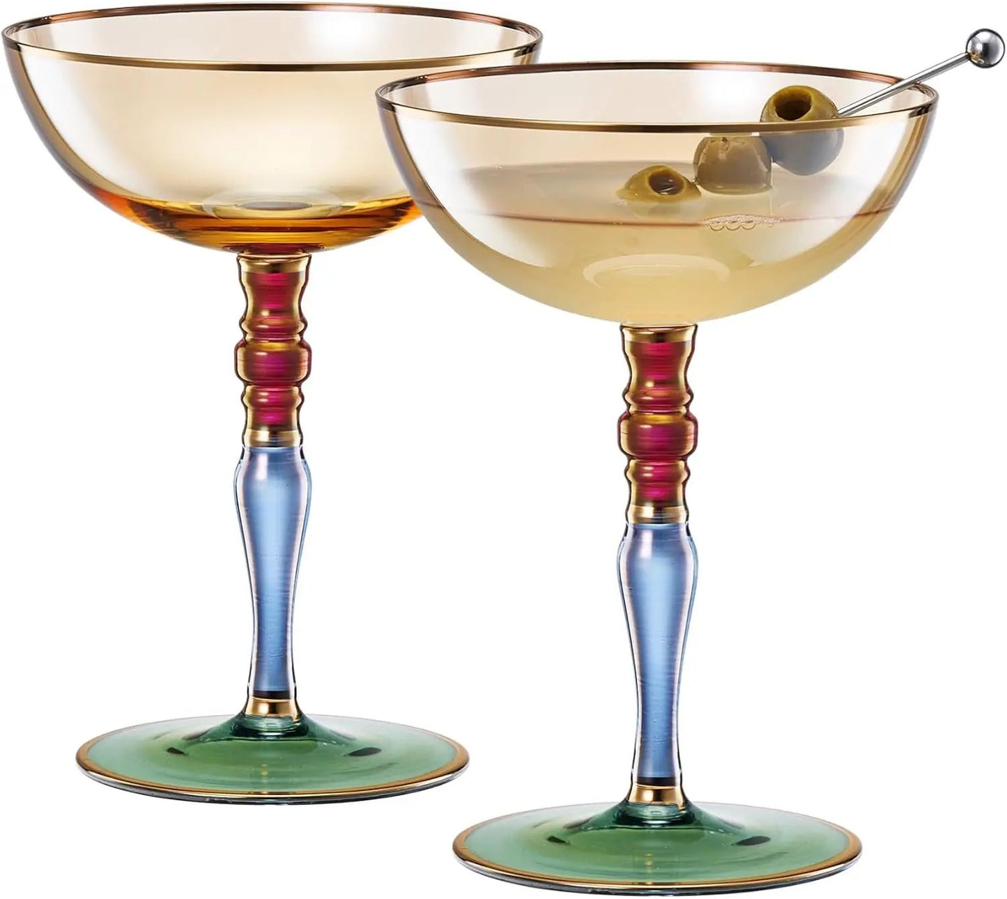 Khen Ravello Coupe Glassware - Set of 2 from PriceLows™