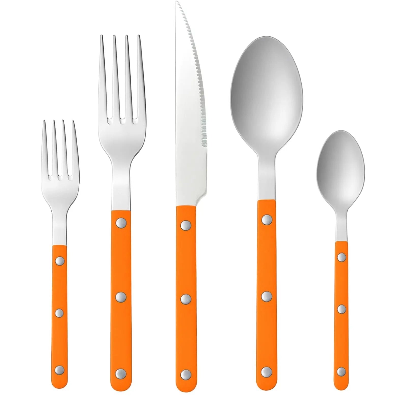 Khen 20-Piece Cutlery Set with Dinner Knives, Forks, Spoons, Salad Forks & Teaspoons from PriceLows™