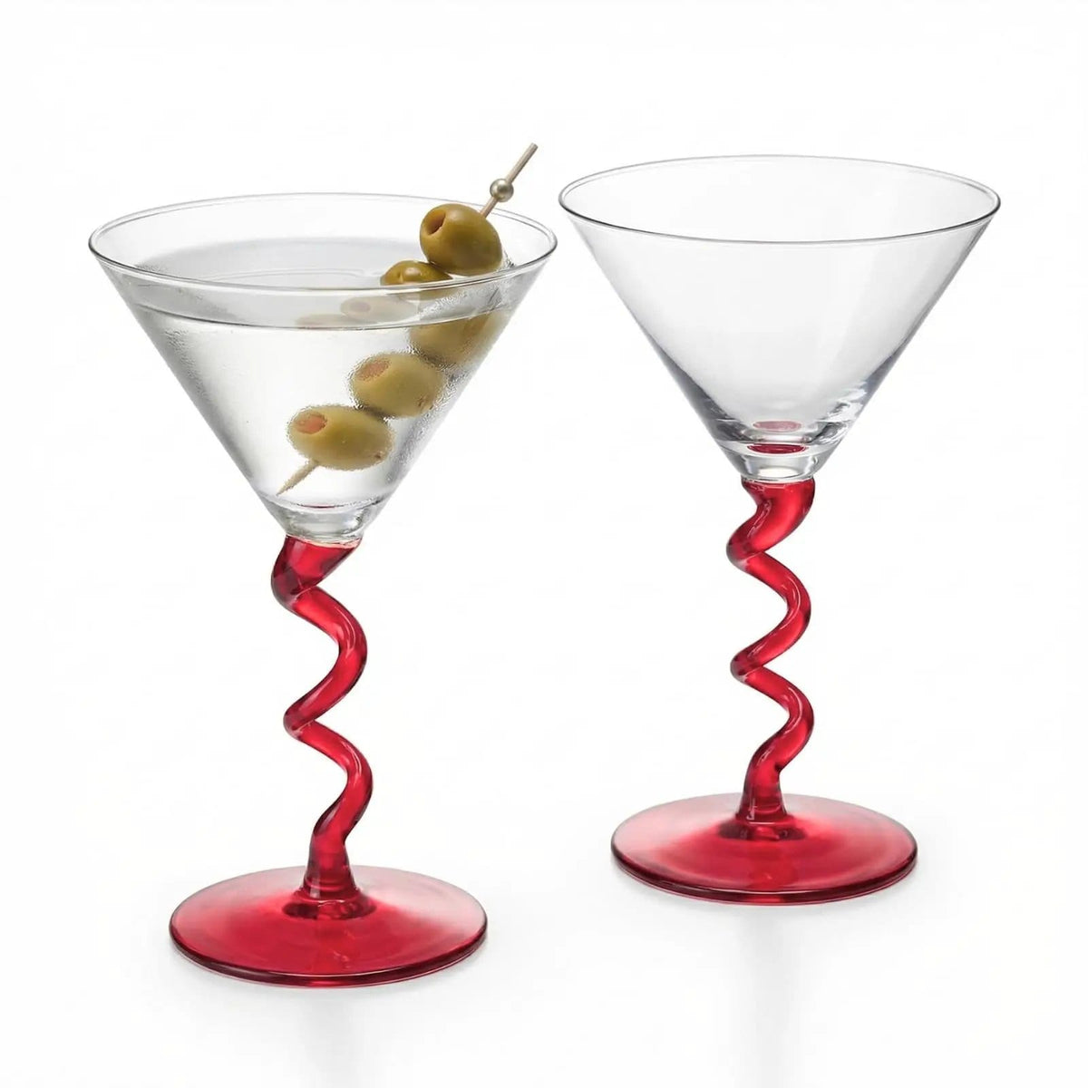 Spiral Stem Martini Glasses | Cocktail Glass | Entertaining | Gift Ready