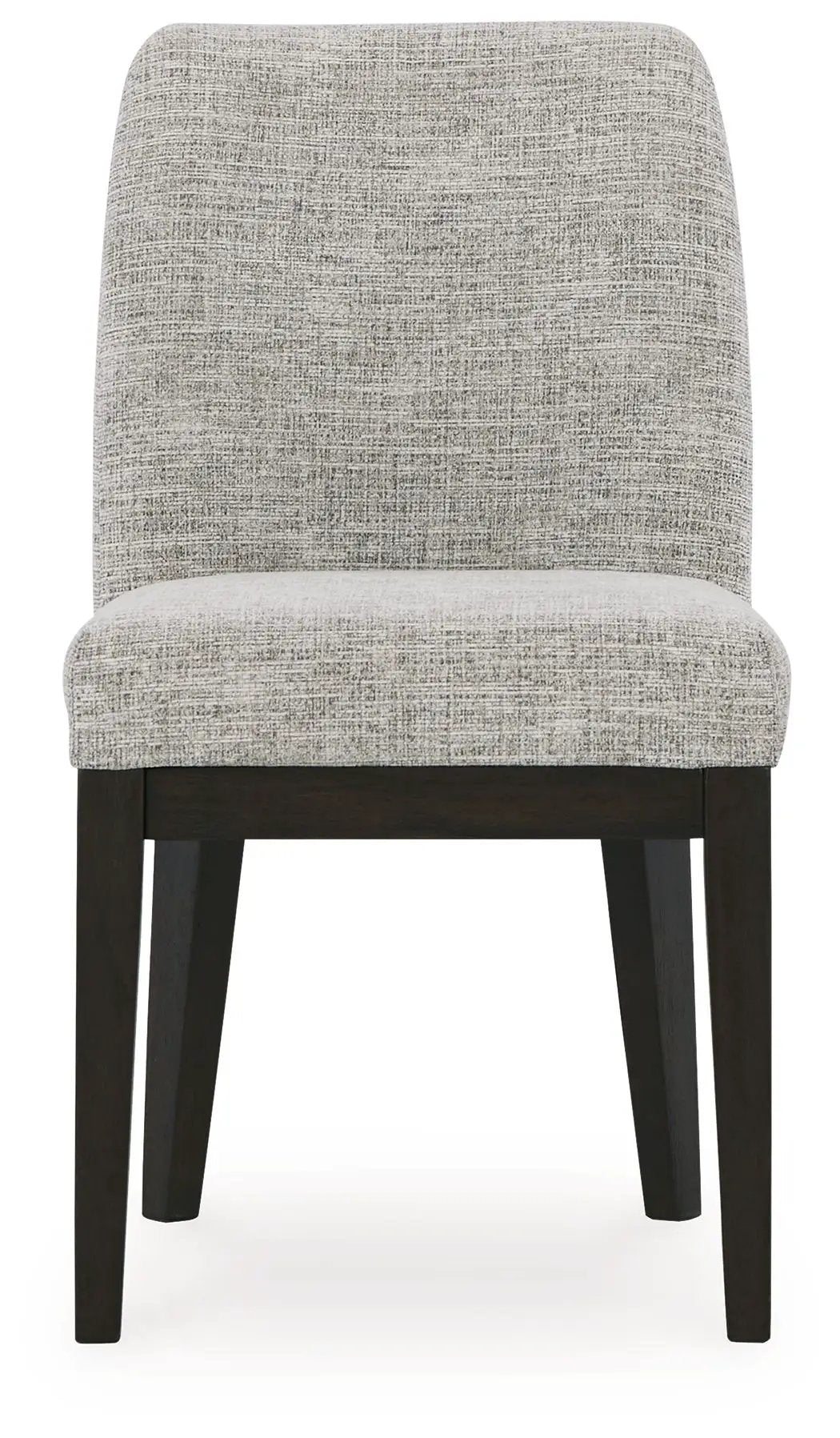 Burkhaus Dining Side Chairs | Set Of 2 | Beige And Dark Brown | Upholstered Seats