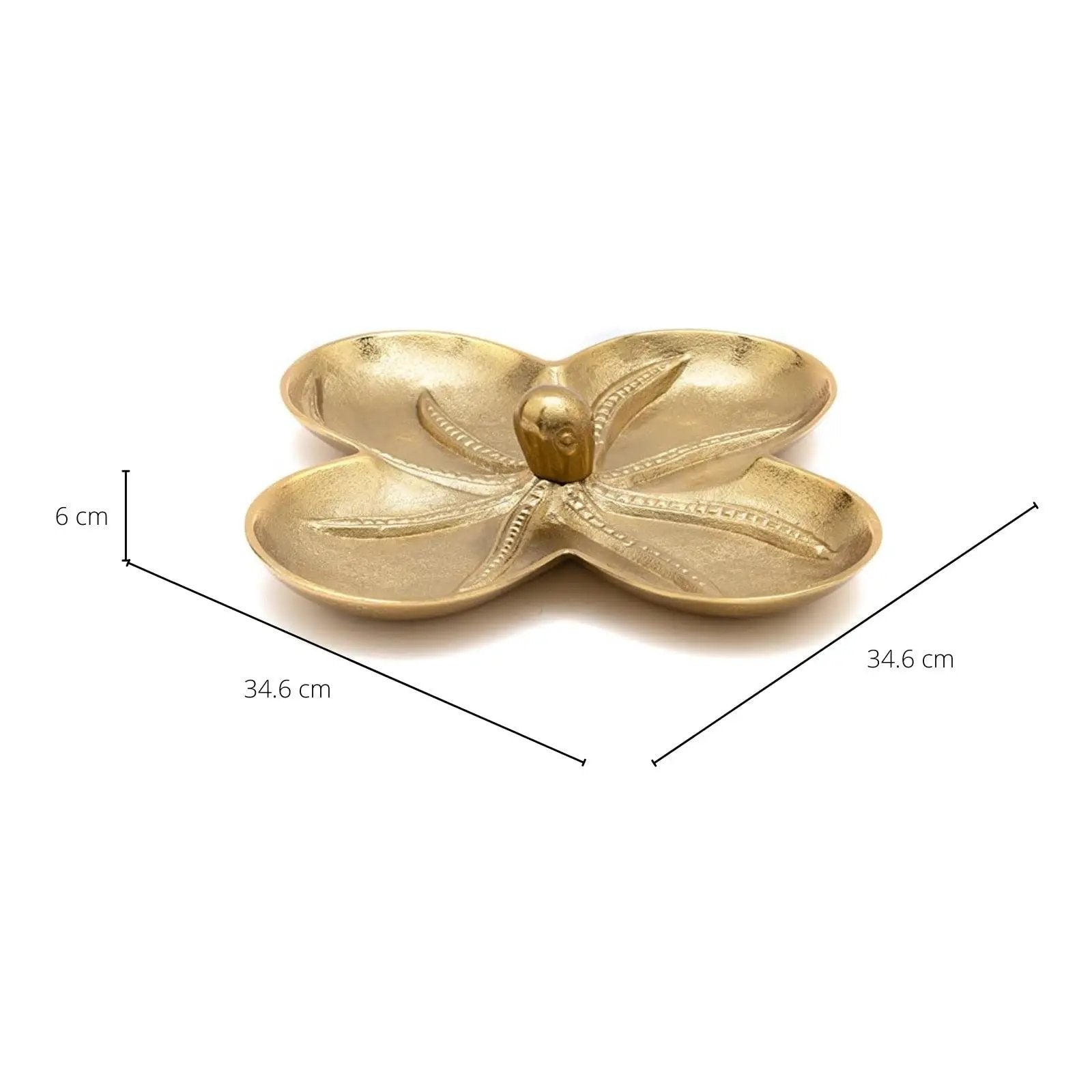 Gold Bronze Octopus Snack Bowl & Serving Tray 13.6" from PriceLows™