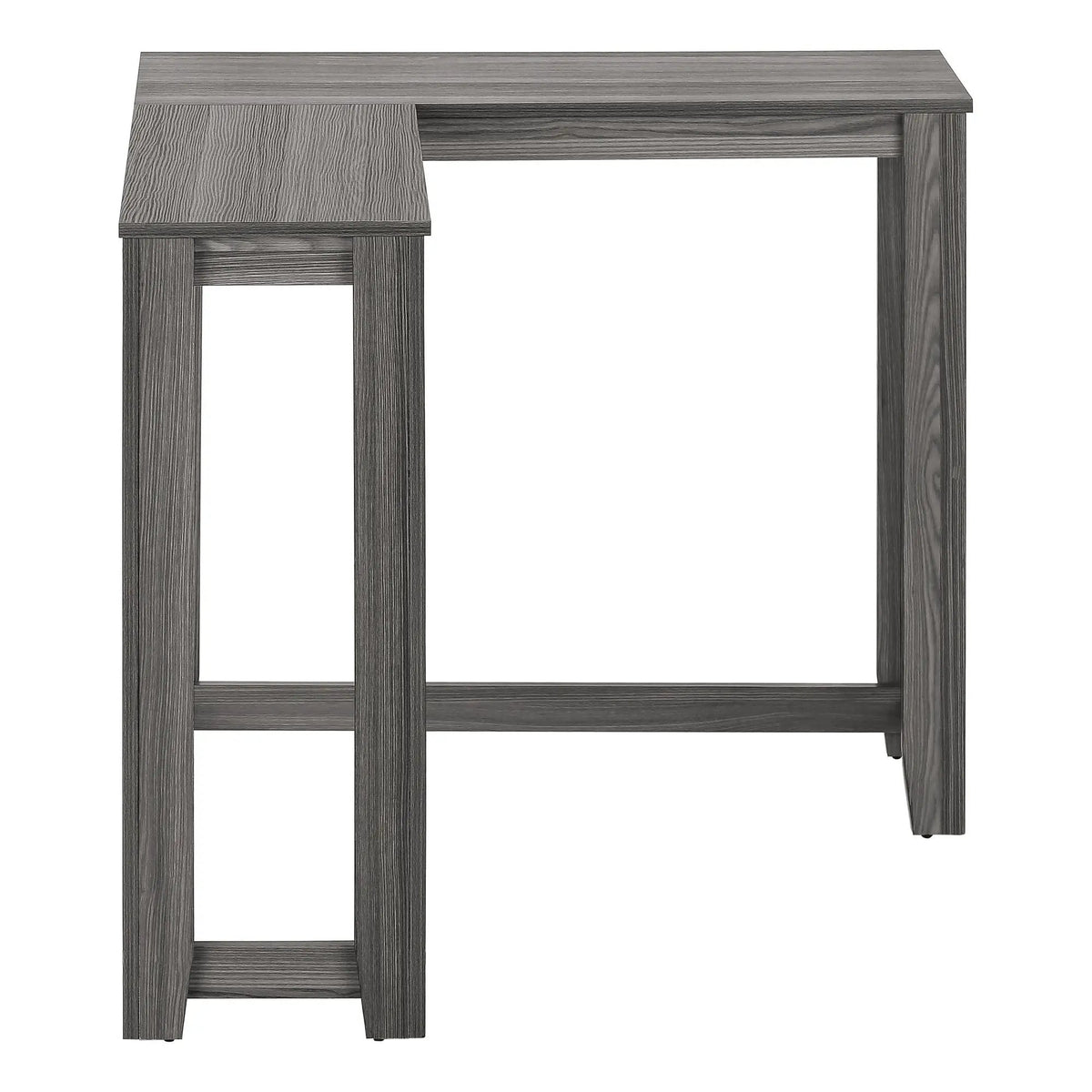 Corner Console Table | Unique Corner Design | Two-Tier Panel Construction | Hallway Use
