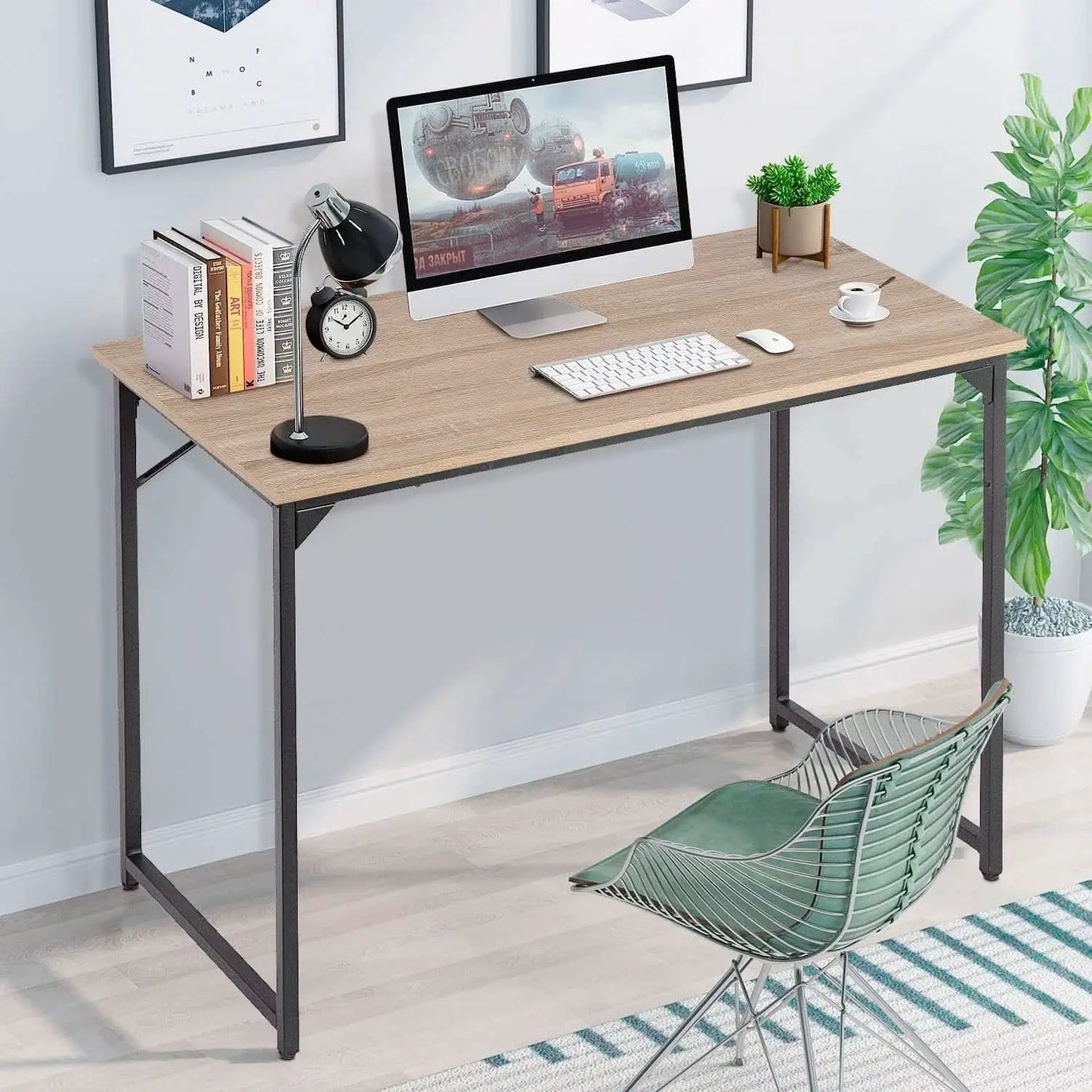 39 Inch Computer Desk With Adjustable Feet For Home Office from PriceLows™