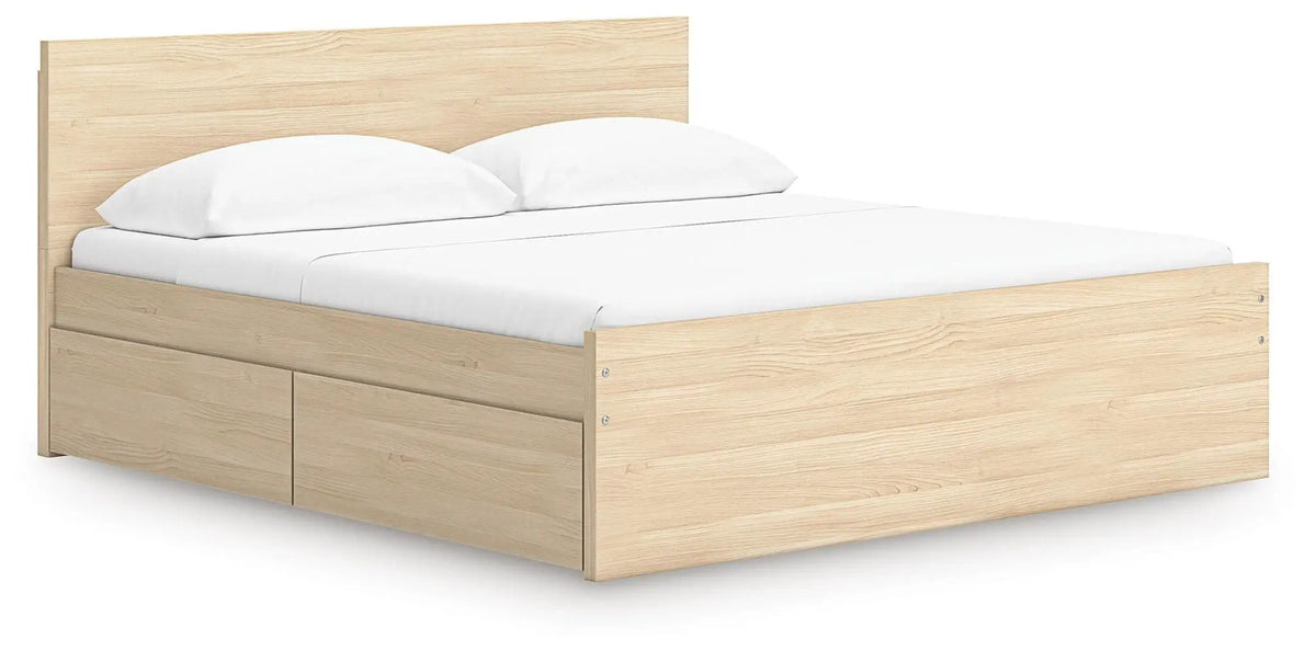 Onita Panel Platform Bed | Minimal Design | Ultra-Clean Lines | Easy-Elegant Solid Finish