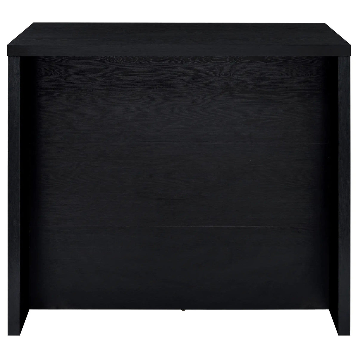 Topanga Engineered Wood Freestanding Home Bar | 47.25 x 23.5 x 43.5 in | Engineered Wood & Metal | Black