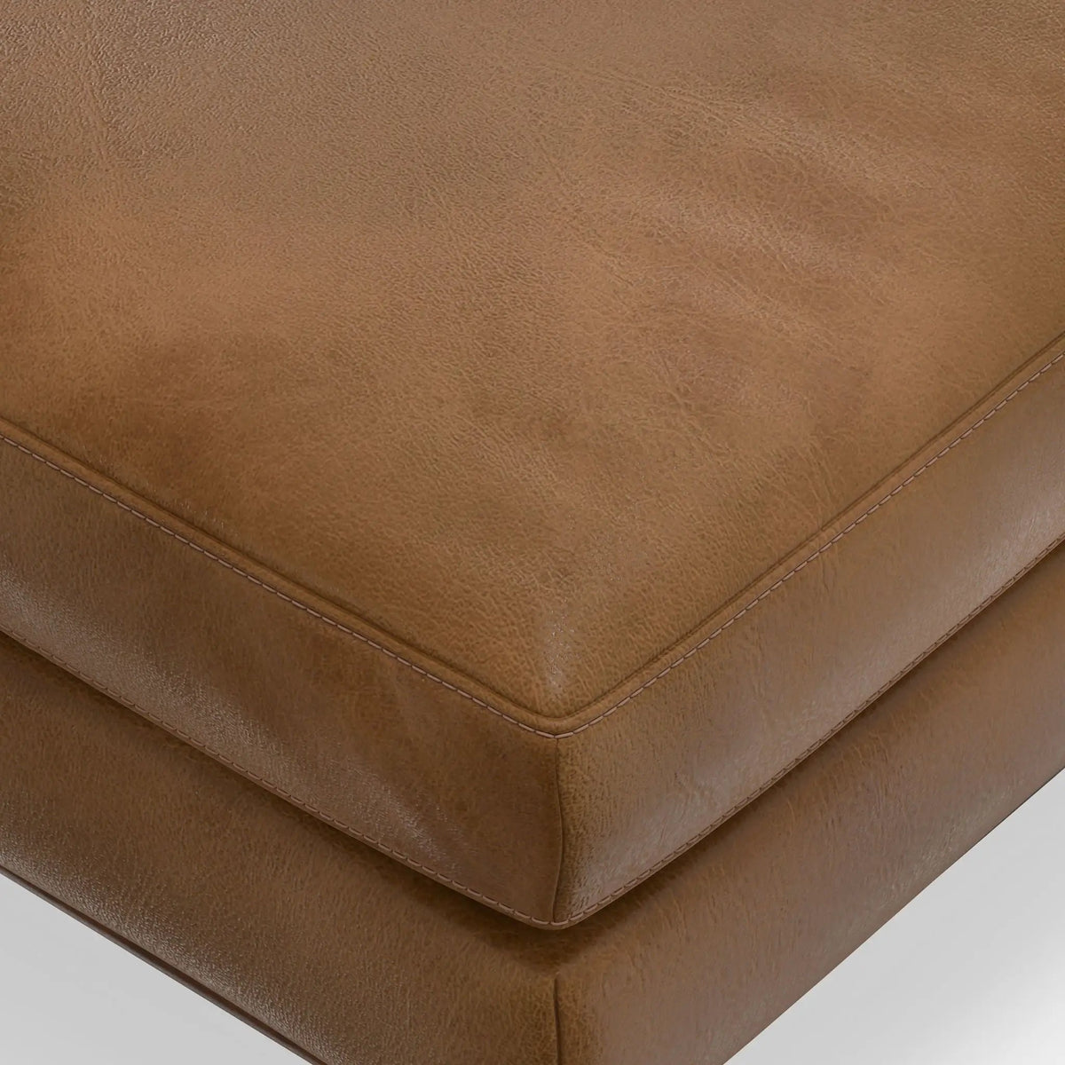 Morrison Handcrafted Ottoman | Mid-Century Modern Styling | Corner-Blocked Frame | 33 Inch Width