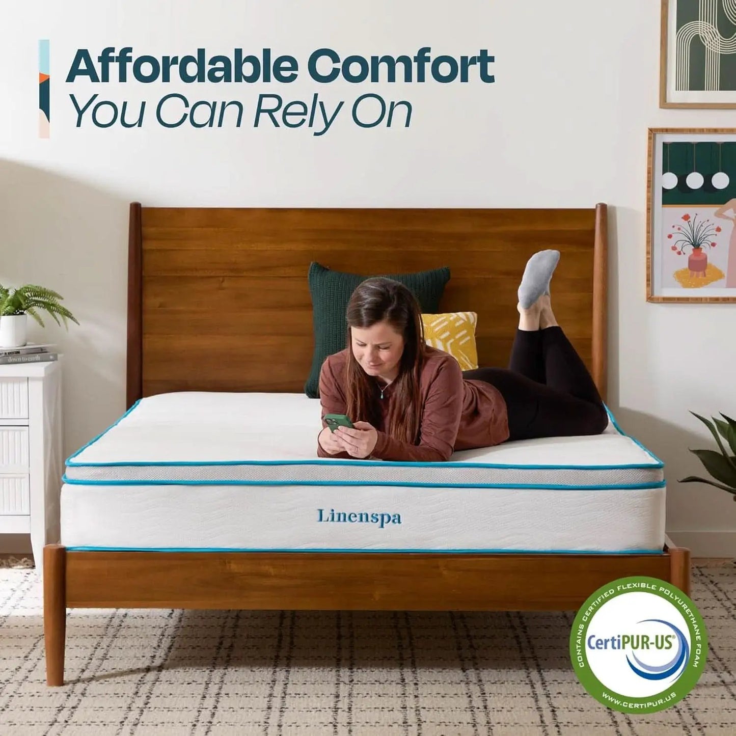 Memory Foam Hybrid Mattress Twin XL Breathability Plus from PriceLows™