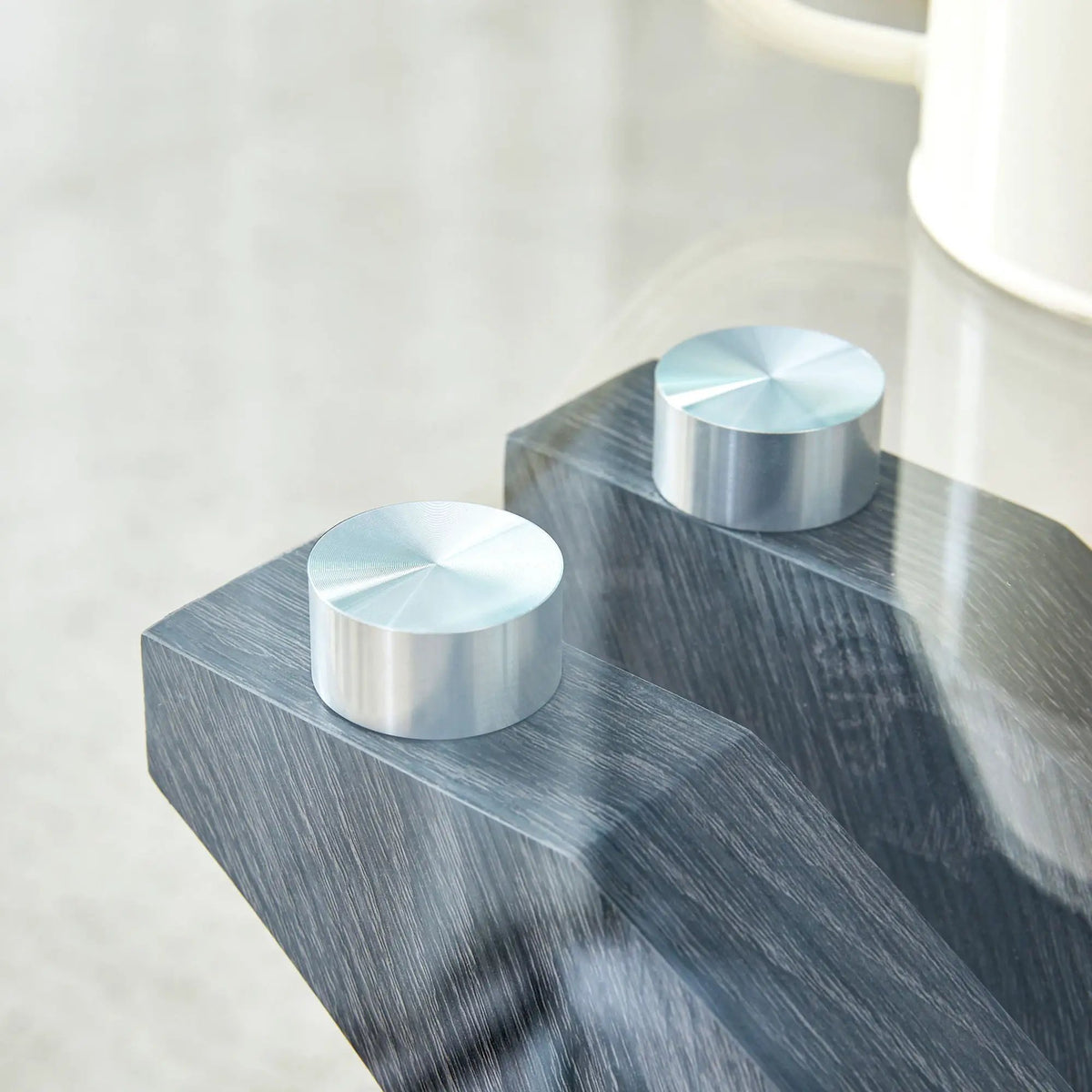 Rectangular Coffee Table | Tempered Glass Top | Artistic Legs | 39.4 X 21.6 In