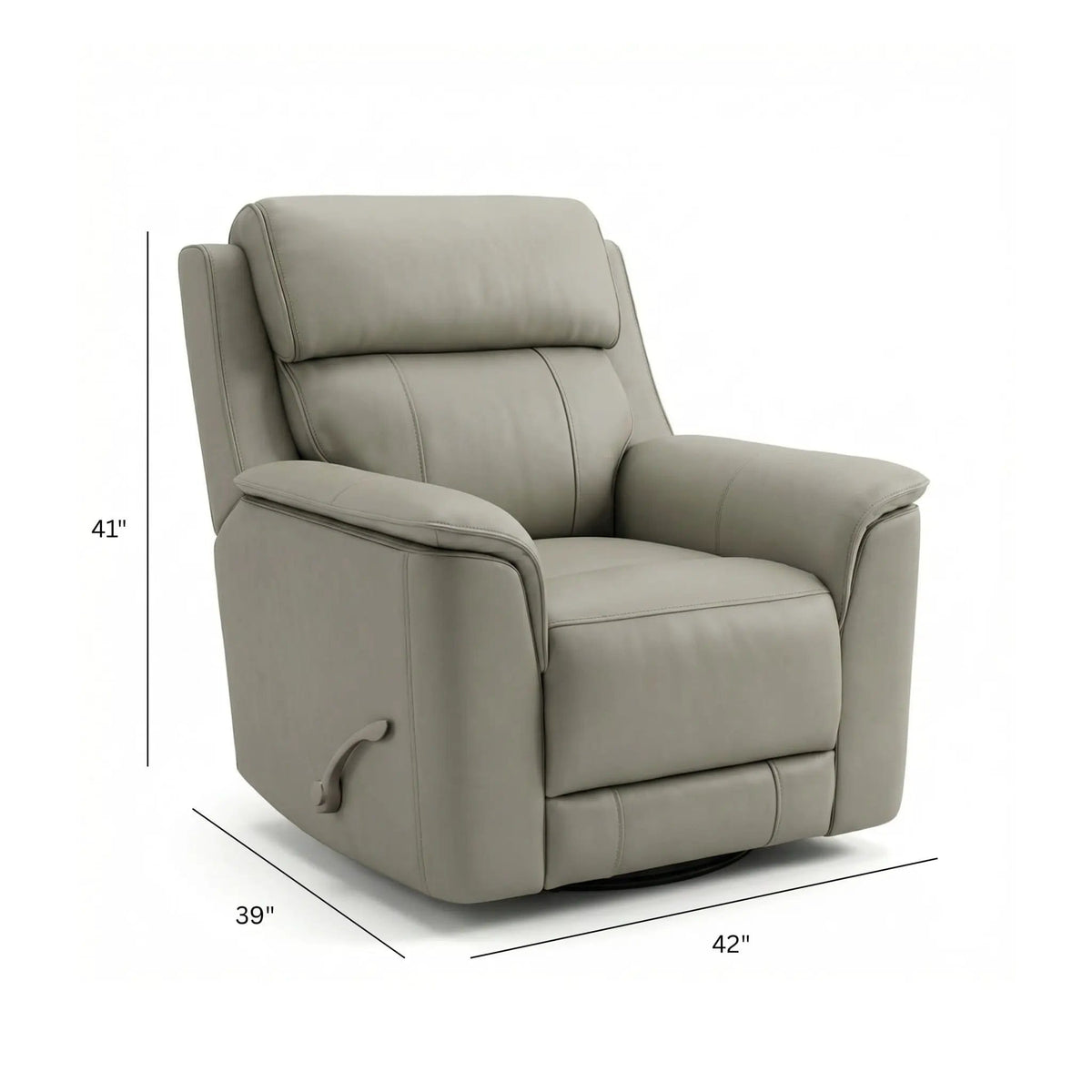 Oslo Manual Swivel Glider Recliner Swivel Glider Chair | 3 Pieces | Wood | Living Room