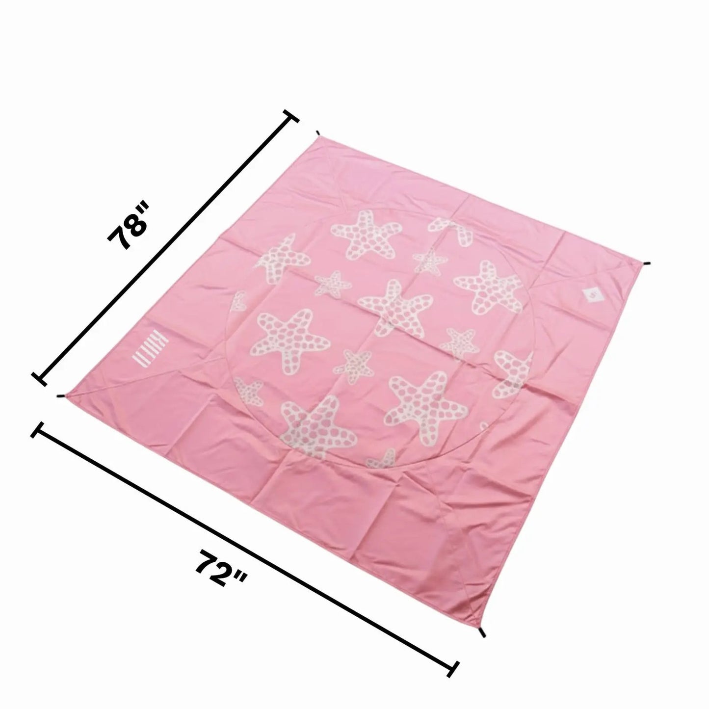 Baby Beach Splash Mat Pink, 1 Piece, 78.74 x in Waterproof Polyester Portable from PriceLows™