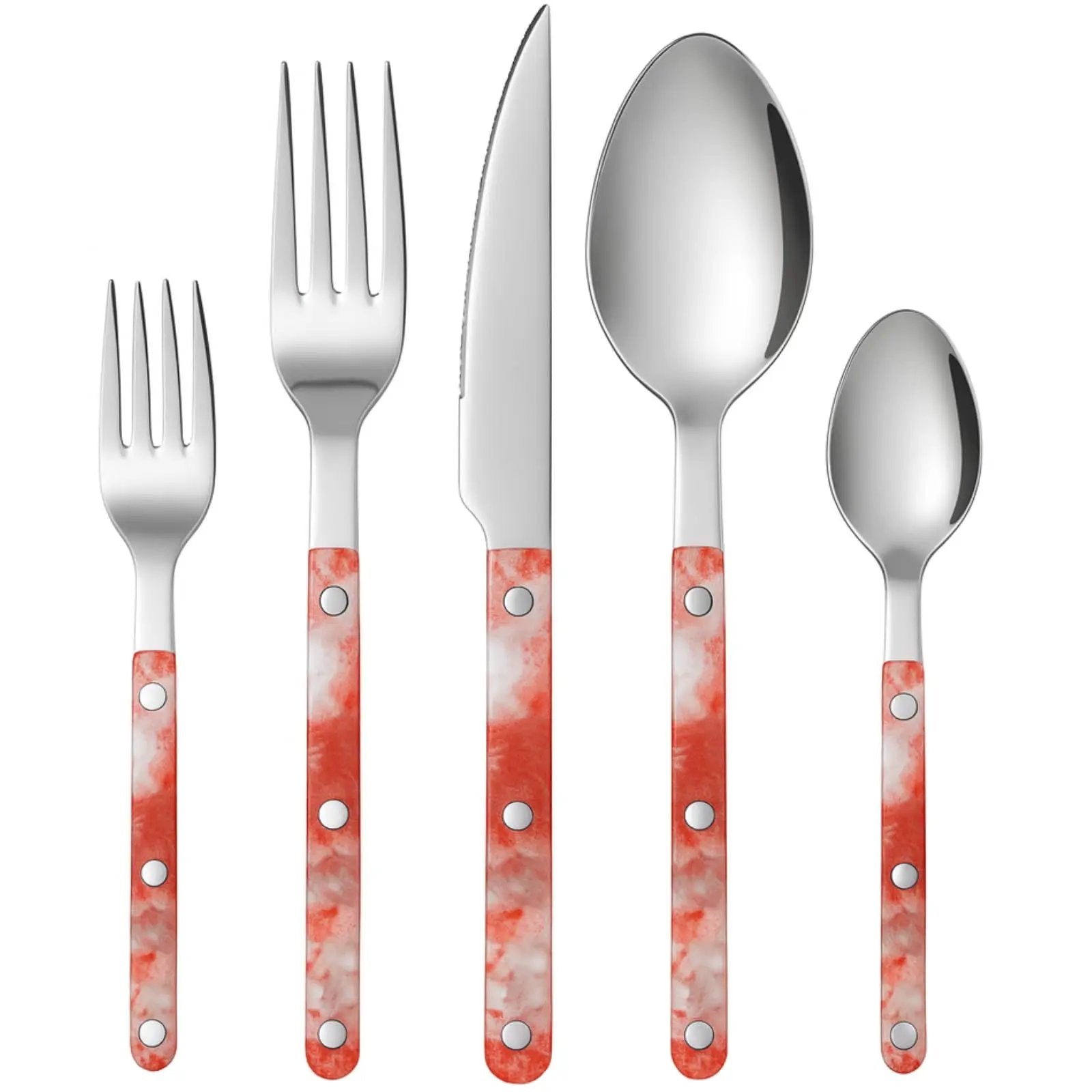 Khen 20-Piece Cutlery Set with Dinner Knives, Forks, Spoons, Salad Forks & Teaspoons from PriceLows™