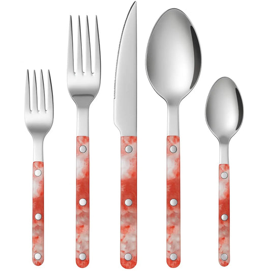 Khen 20-Piece Cutlery Set with Dinner Knives, Forks, Spoons, Salad Forks & Teaspoons from PriceLows™