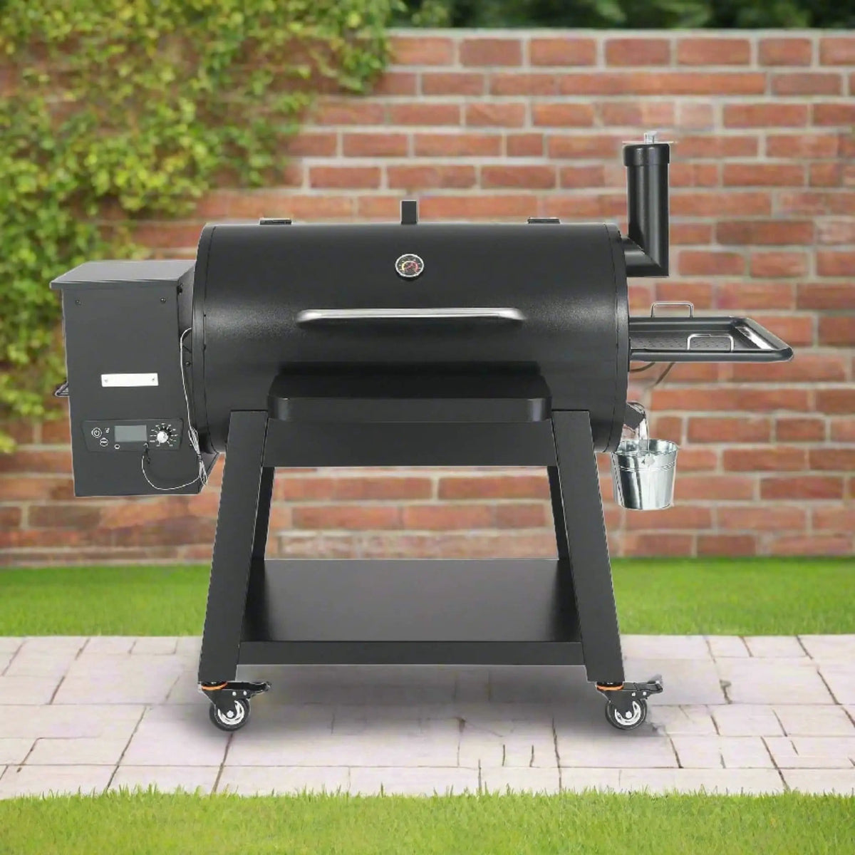62-Inch Heavy-Duty Portable Wood Pellet BBQ Grill With Cart | 62 Inch | Wood | Outdoor Grill