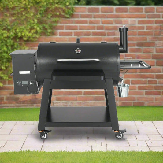 62-Inch Heavy-Duty Portable Wood Pellet BBQ Grill With Cart | 62 Inch | Wood | Outdoor Grill