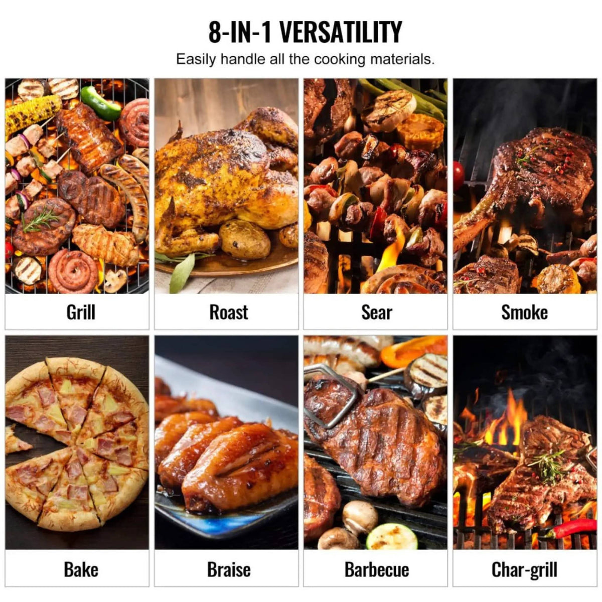 62-Inch Heavy-Duty Portable Wood Pellet BBQ Grill With Cart | 62 Inch | Wood | Outdoor Grill