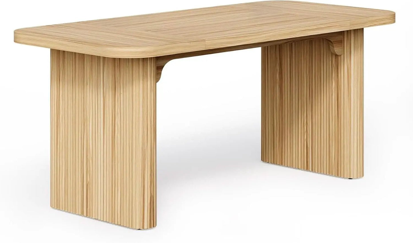 62 Inch Home Office Computer Desk Textured Double Base from PriceLows™