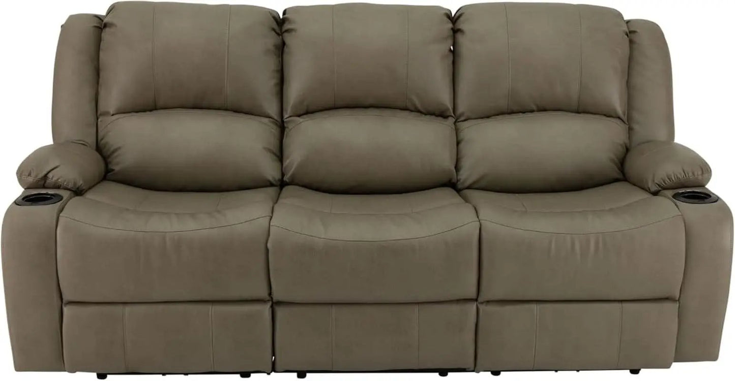 80 Inch Powered Triple Wall Hugger RV Recliner Sofa from PriceLows™
