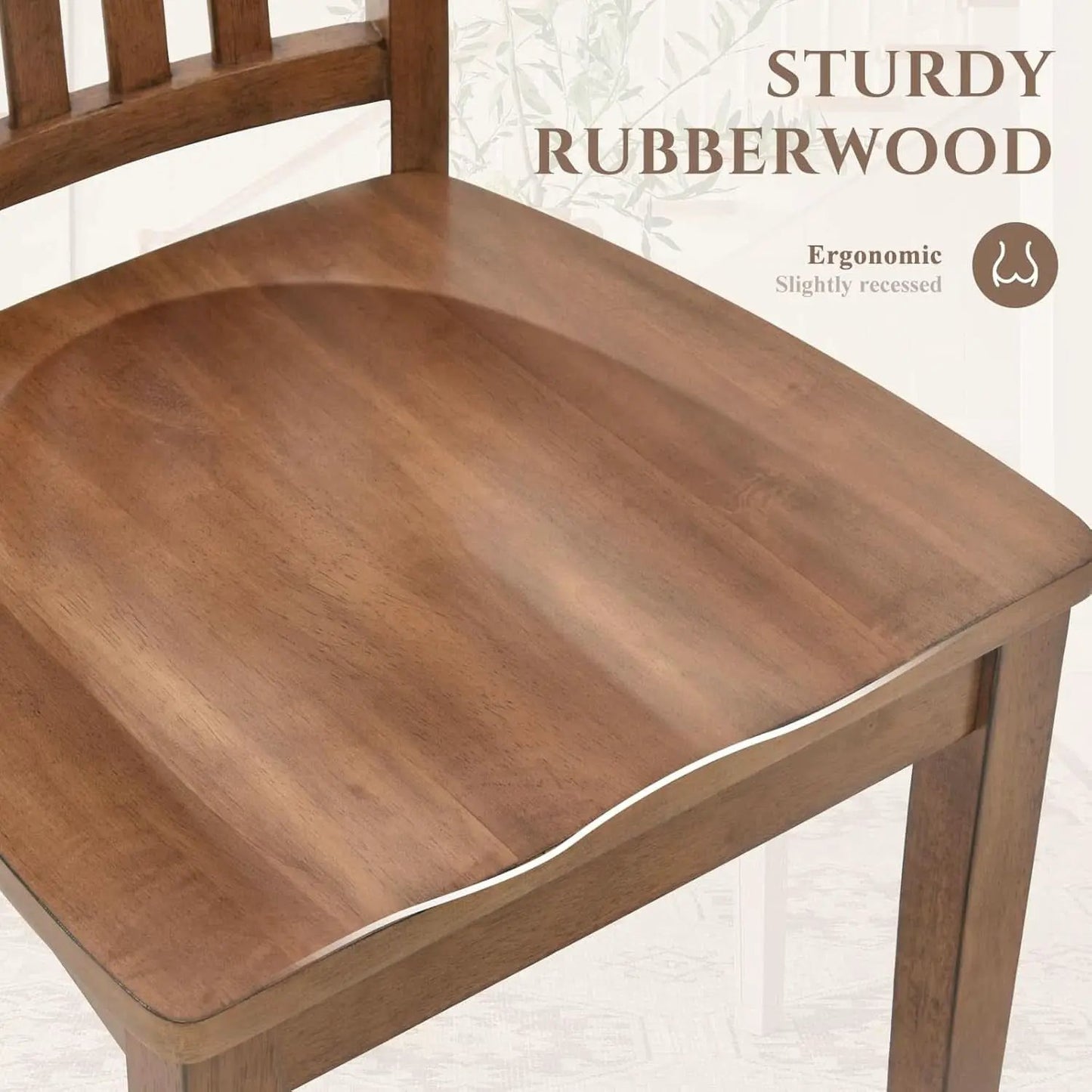 Windsor Spindle Back Dining Chairs Set Of 6 In Light Brown from PriceLows™