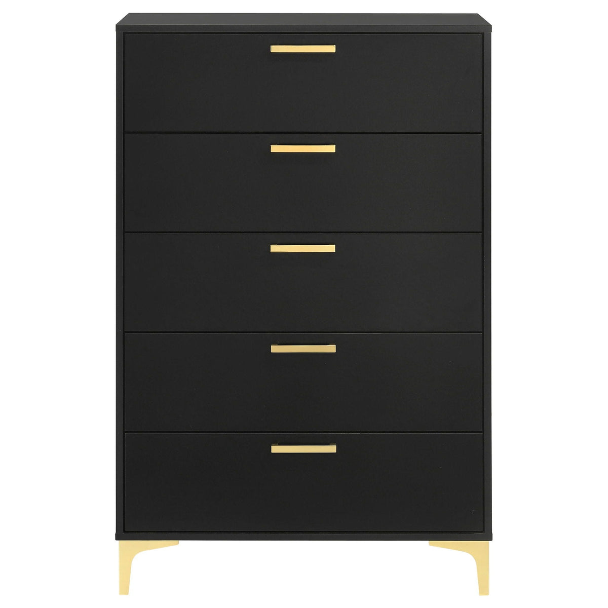 Kendall 5-drawer Bedroom Chest | 31.5 x 15.75 x 49.75 in | 5-Drawer | Black