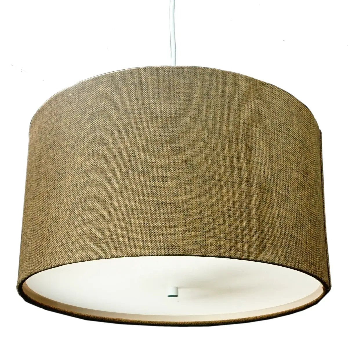 Swag Plug In Pendant Light | 2 Light | 18 Inch | Chocolate Burlap