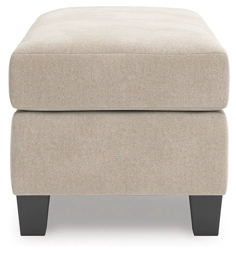 Willarae Ottoman | 40 x 24 x 20 in | Wood | Taupe