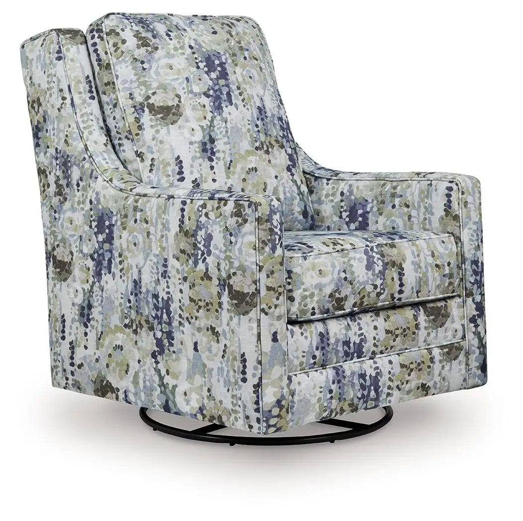 Dustinford Swivel Glider Accent Chair | 30 x 39 x 41 in | Living Room Furniture | Multi