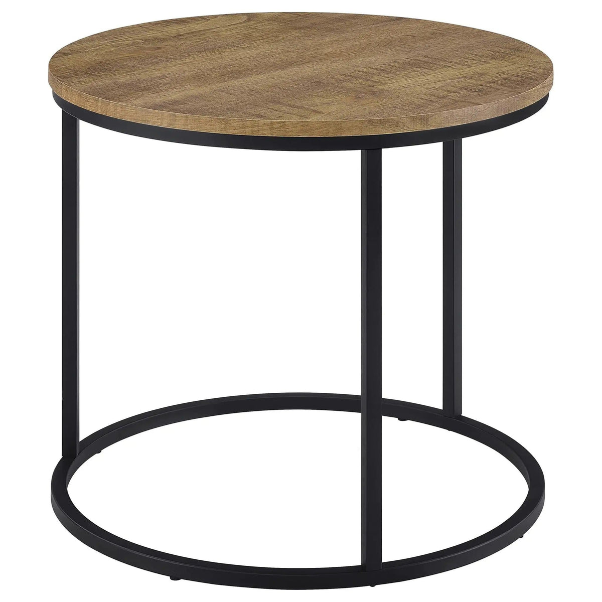 Lainey Round Occasional Side End Table Mango | 23 x 23 x 21.75 in | Metal | Living Room